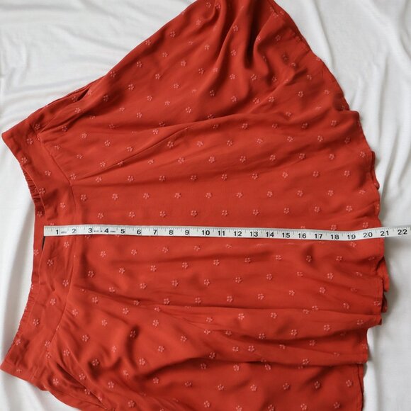 Dark orange Torrid high waisted A-Line Skirt - Size 0 - NWT - Picture 6 of 12